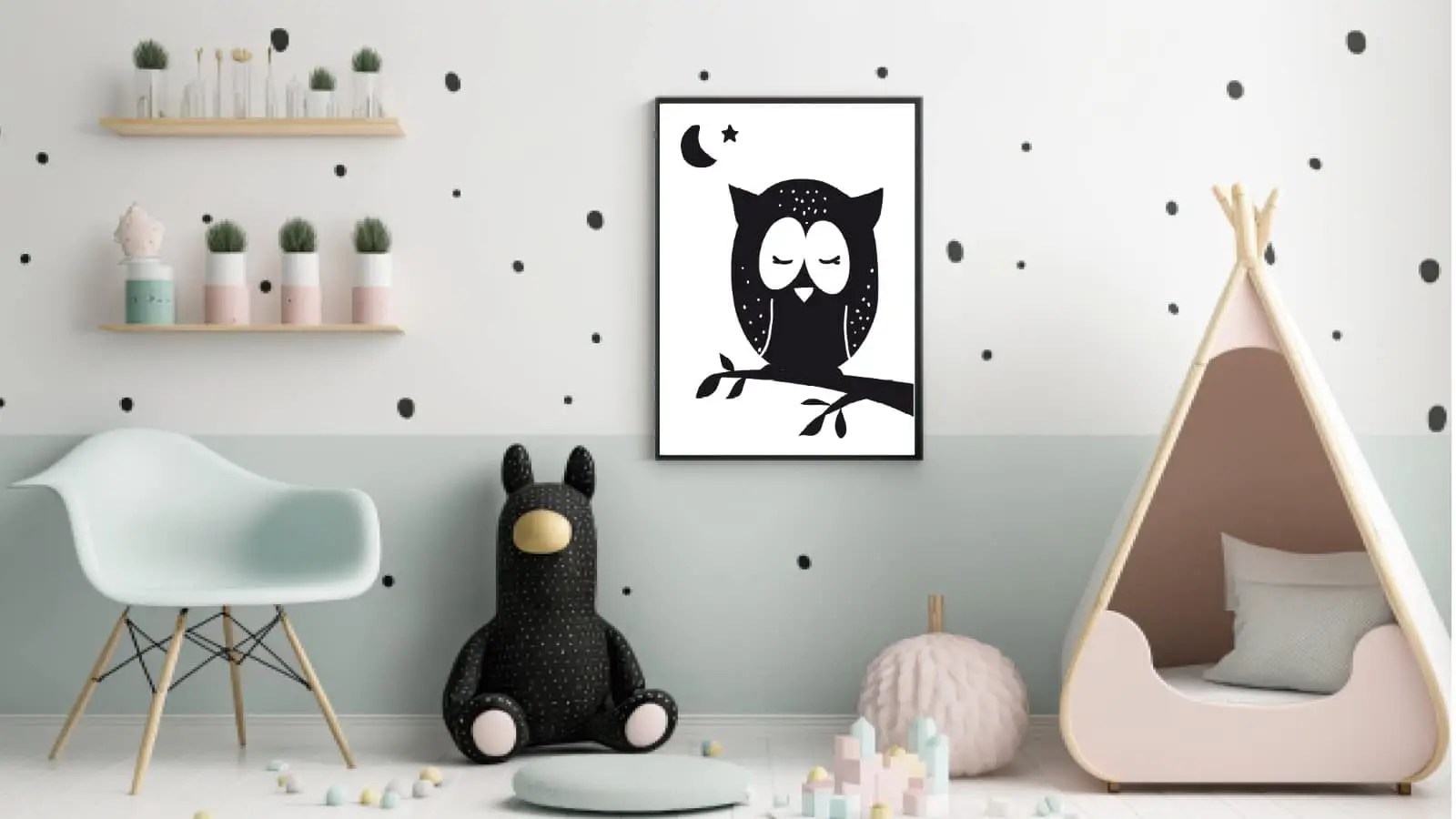 Gentle Sleeping Owl Plakat