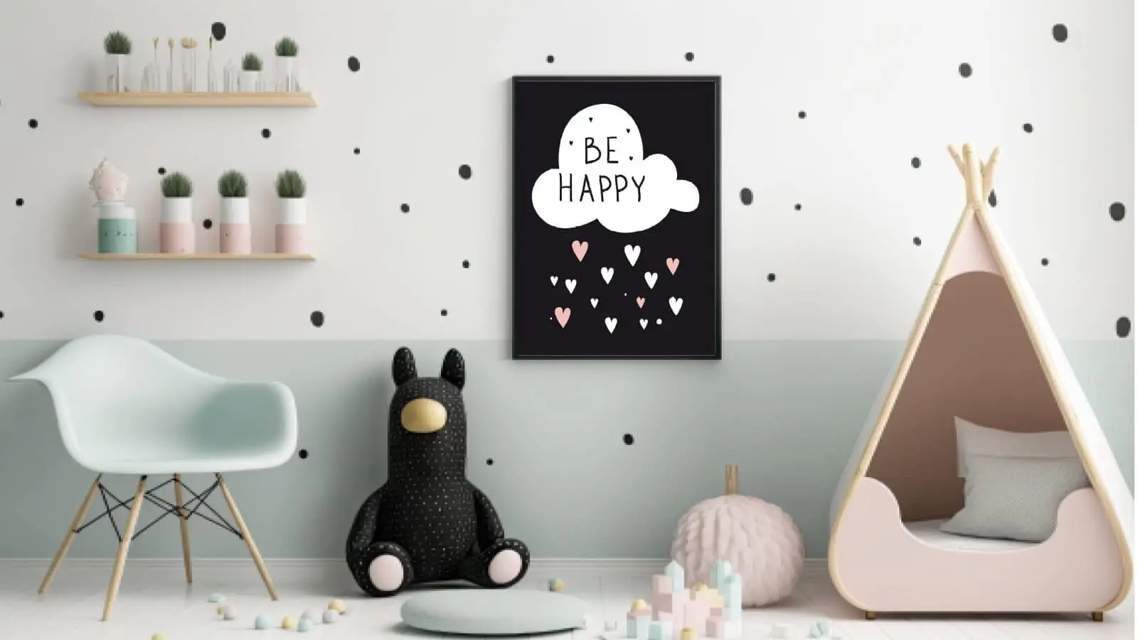 Be Happy Gentle Quote Plakat