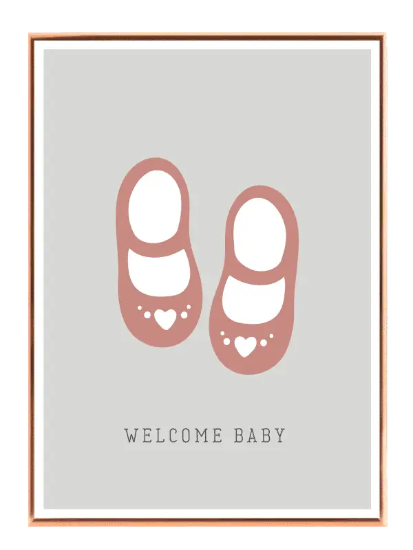 Gentle Baby Shoes Welcome Plakat