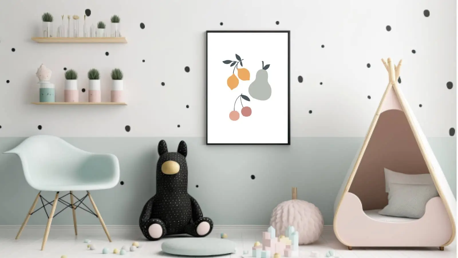 Gentle Fruit Shapes Plakat