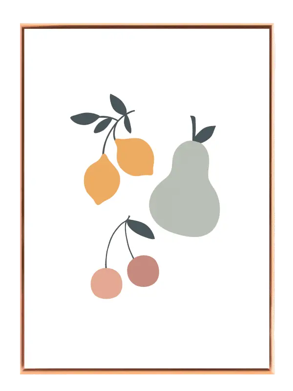 Gentle Fruit Shapes Plakat