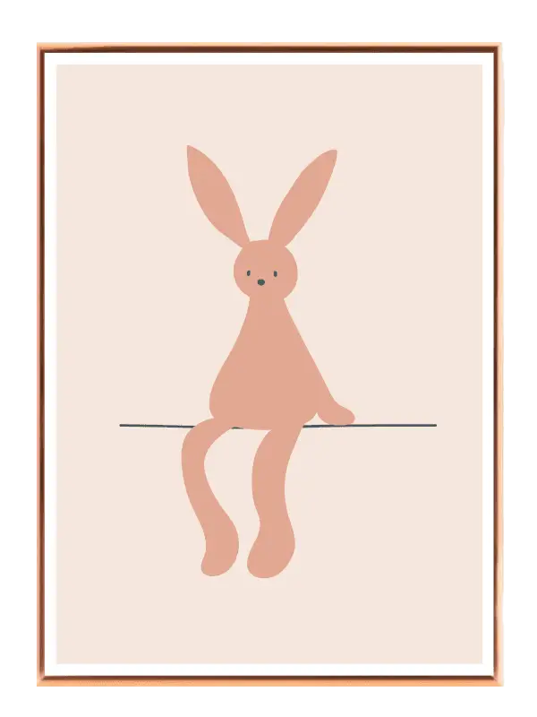 Gentle Sitting Bunny Plakat