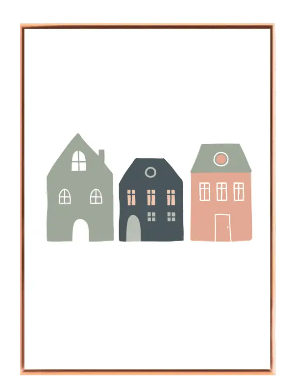 Cozy Little House Trio Plakat