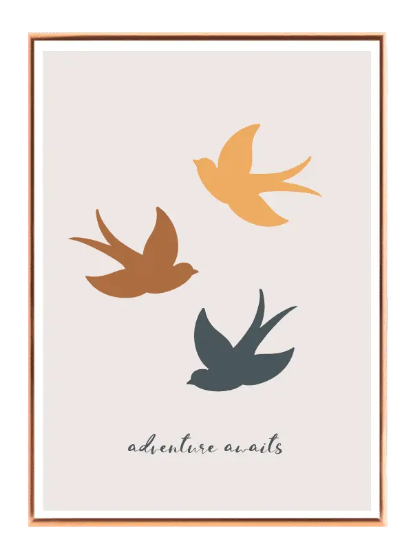 Gentle Flying Birds Adventure Plakat