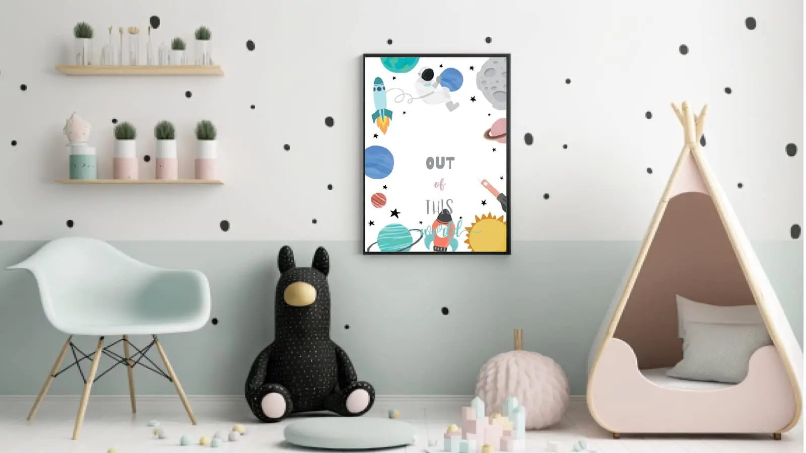Curious Little Space Explorer Plakat