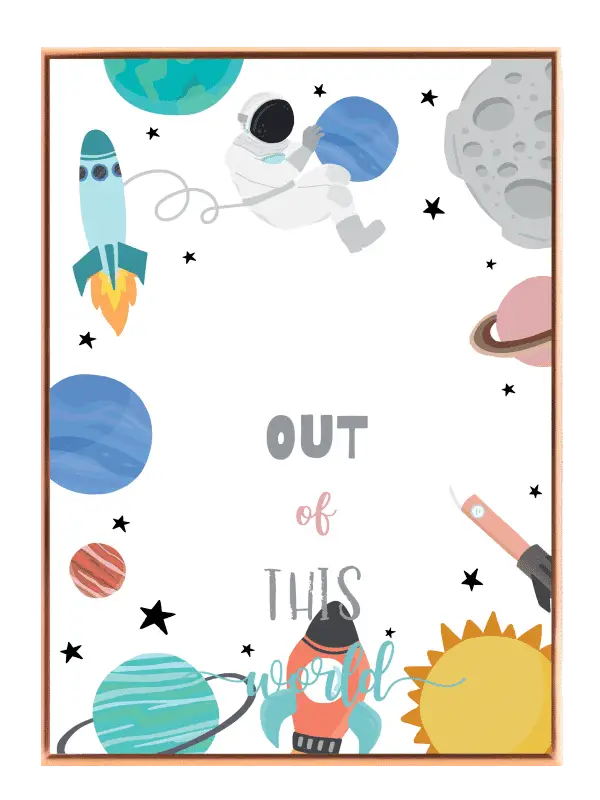 Curious Little Space Explorer Plakat