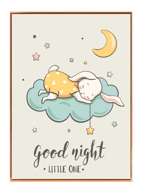 Sleepy Bunny Magical Night Plakat