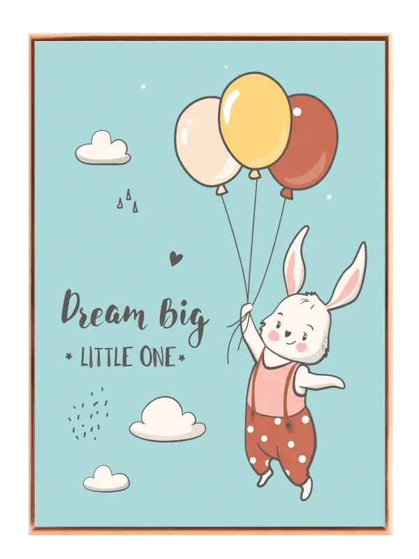 Dreamy Bunny Balloon Adventure Plakat