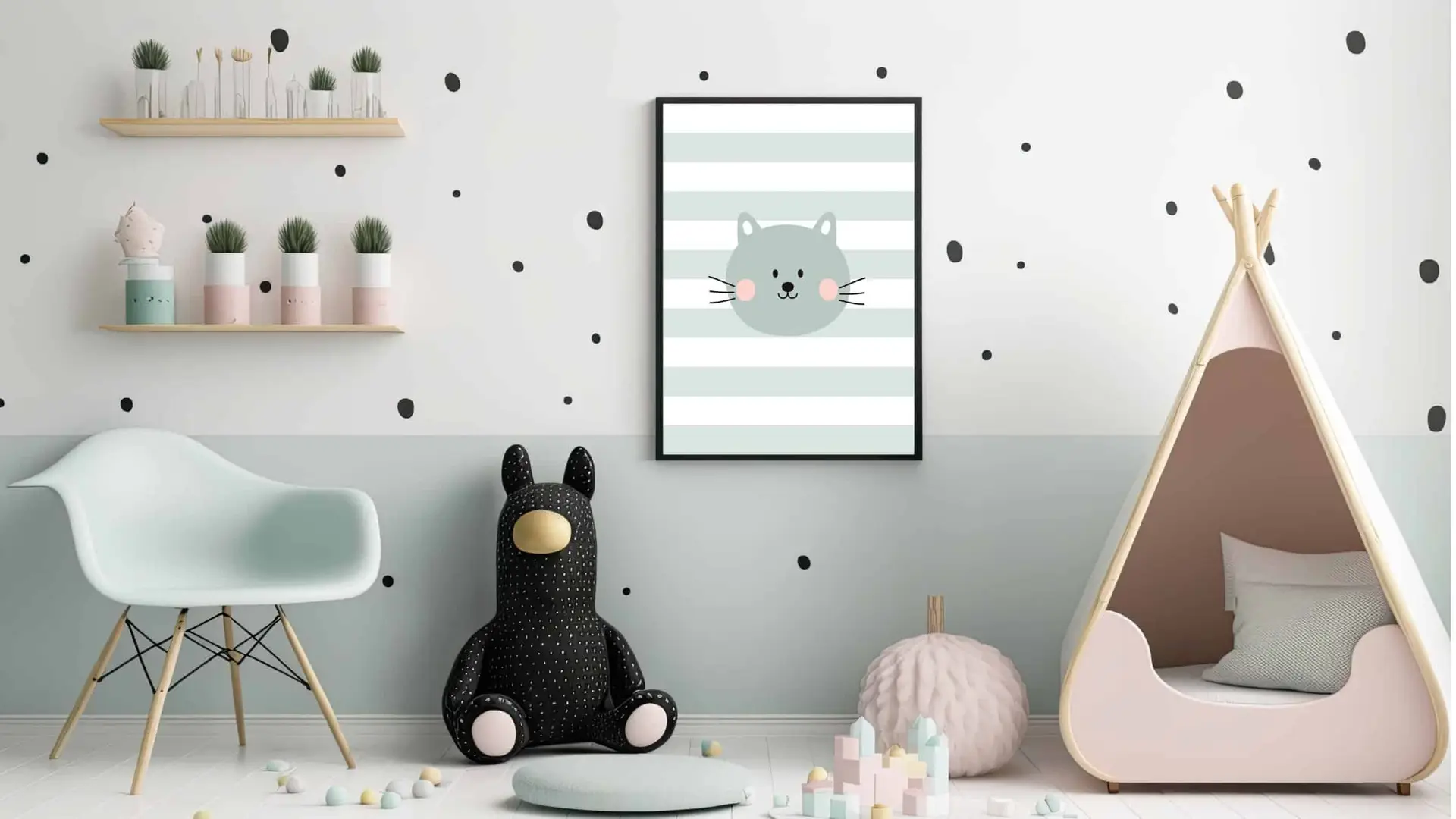 Gentle Kitty Face Plakat