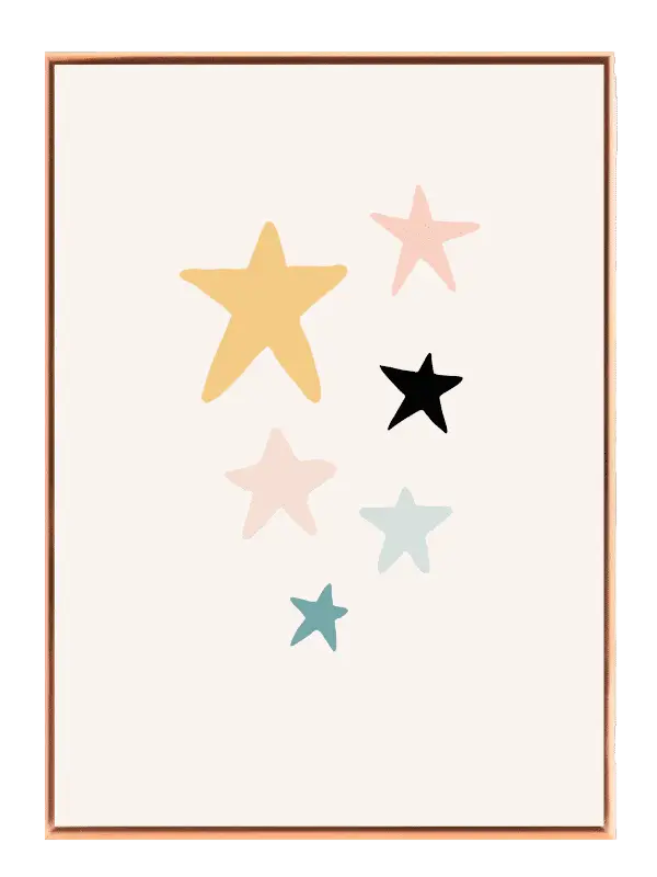 Gentle Star Shapes Plakat
