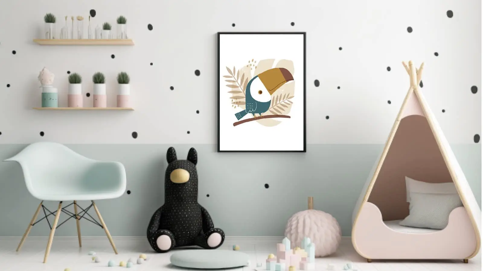 Playful Toucan Jungle Bird Plakat