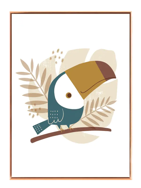 Playful Toucan Jungle Bird Plakat