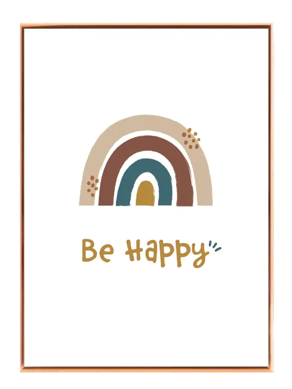 Happy Rainbow Positive Quote Plakat