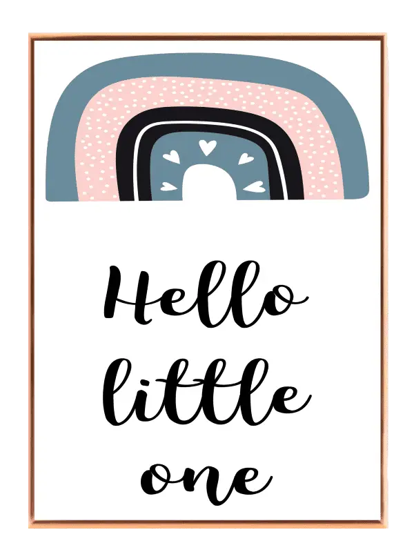 Hello Little One Quote Plakat