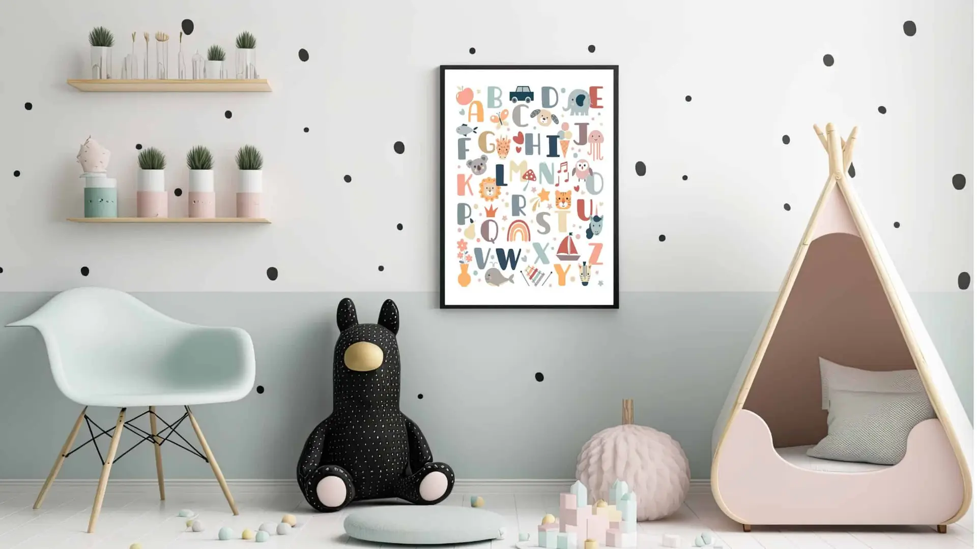 Playful Animal Alphabet Plakat