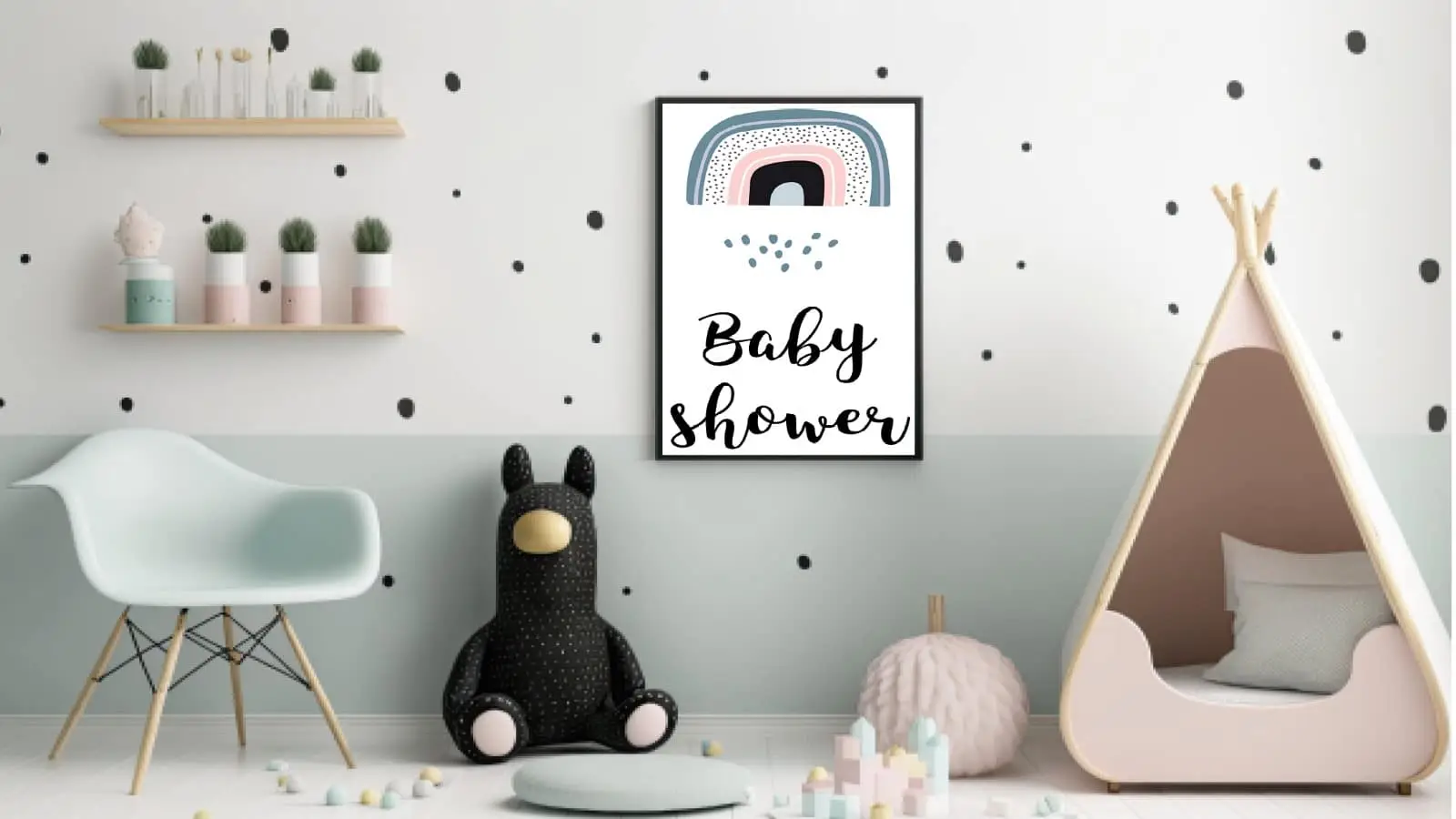 Gentle Pastel Rainbow Plakat