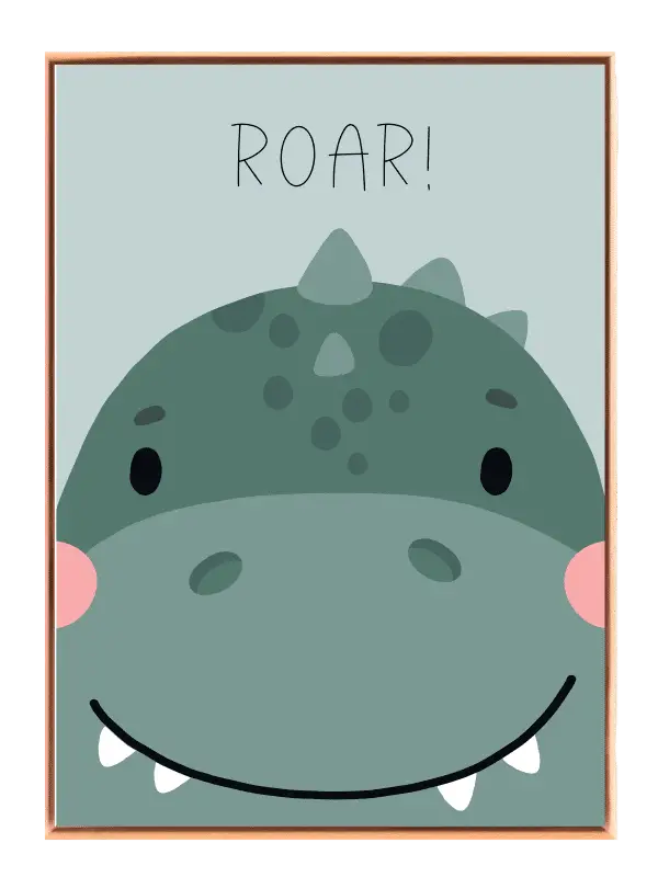 Gentle Happy Dinosaur Friend Plakat