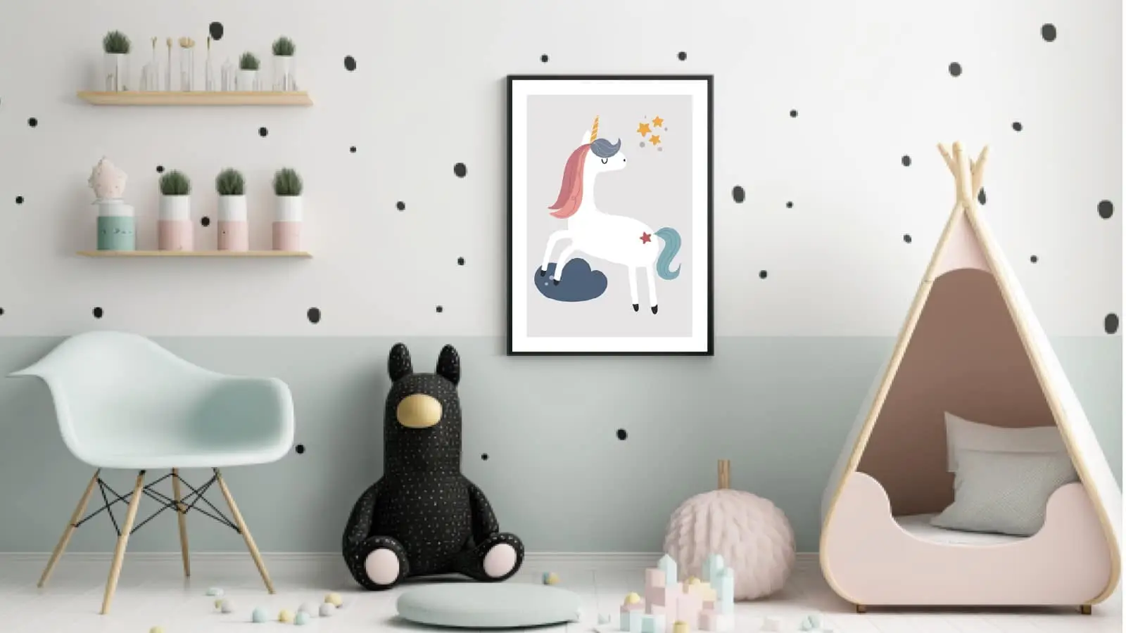 Dreamy Unicorn Magical Stars Plakat