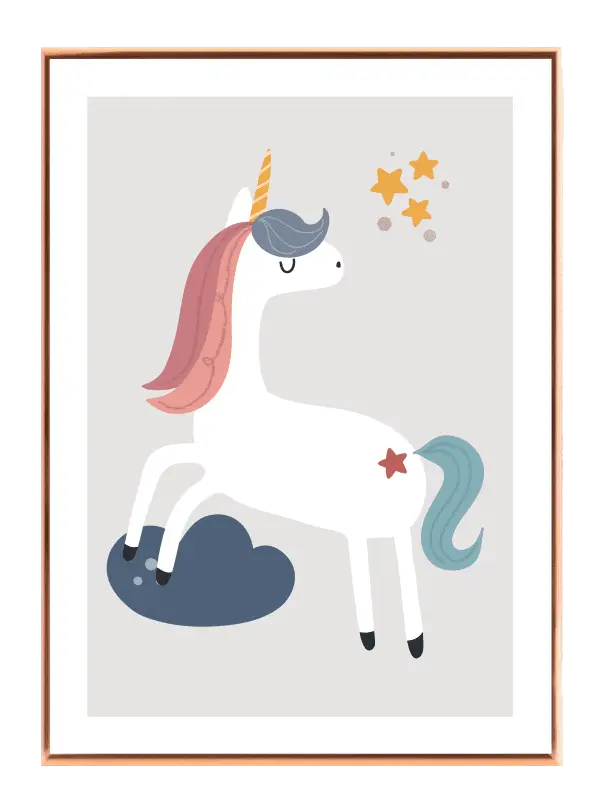 Dreamy Unicorn Magical Stars Plakat