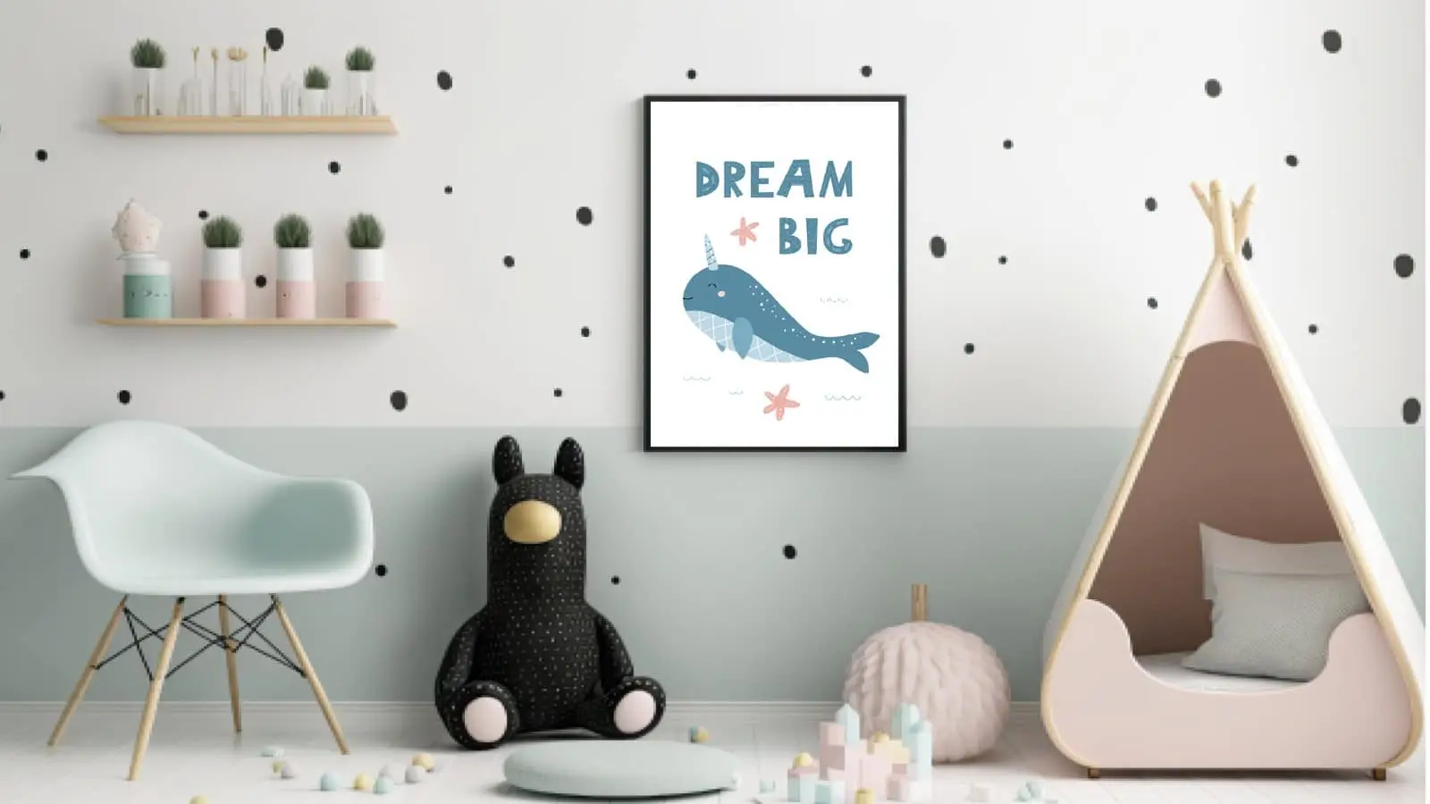 Dreamy Narwhal Ocean Adventure Plakat