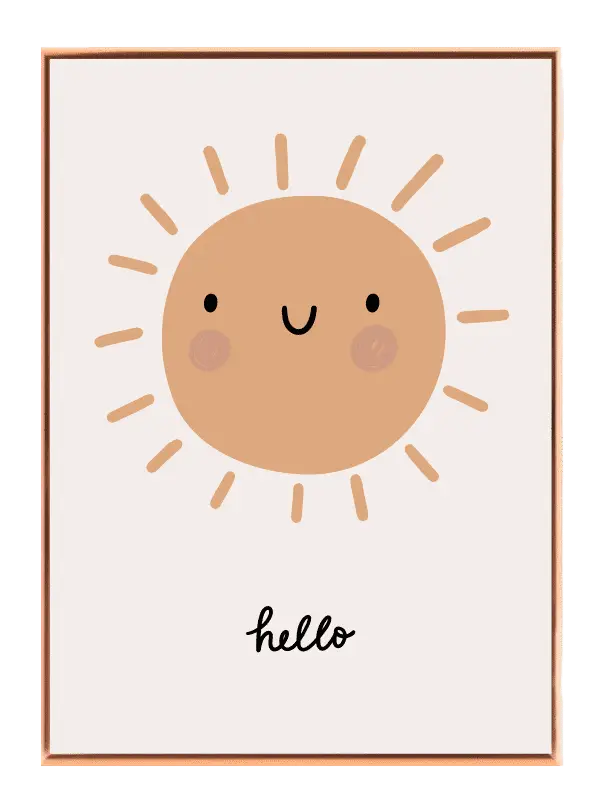 Happy Little Sun Character Plakat