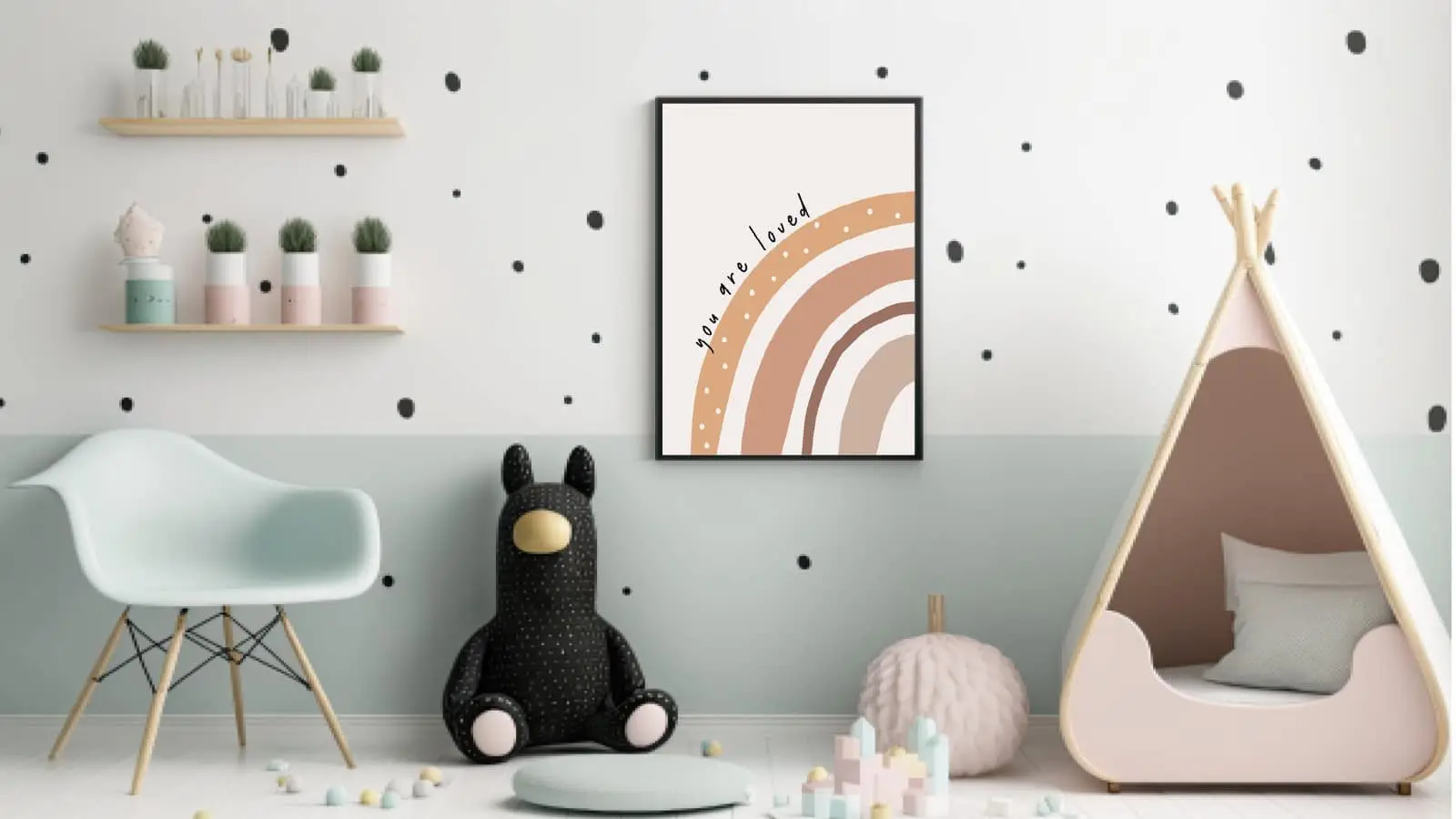 Gentle You Are Loved Rainbow Plakat