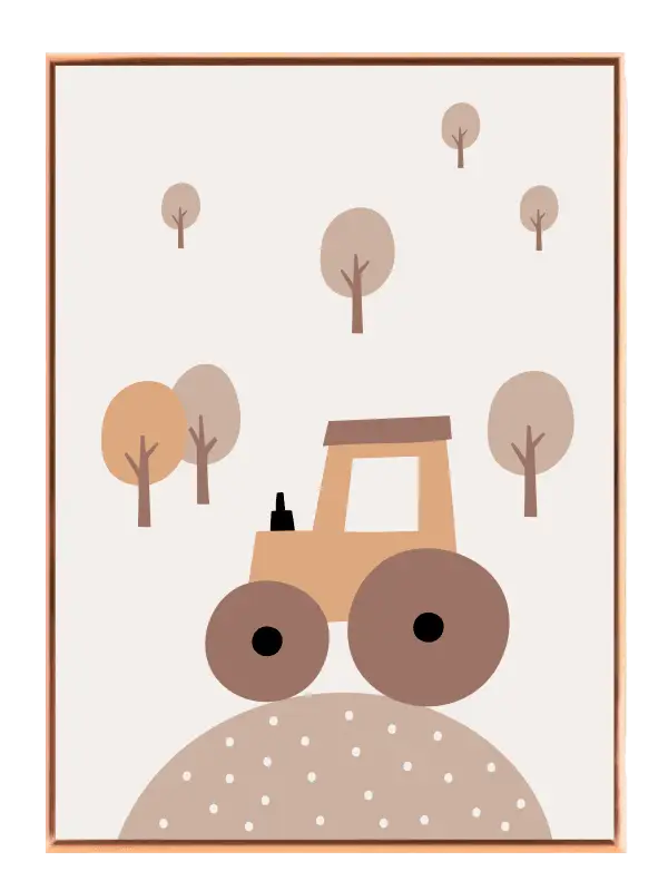 Cozy Tractor Adventure Plakat