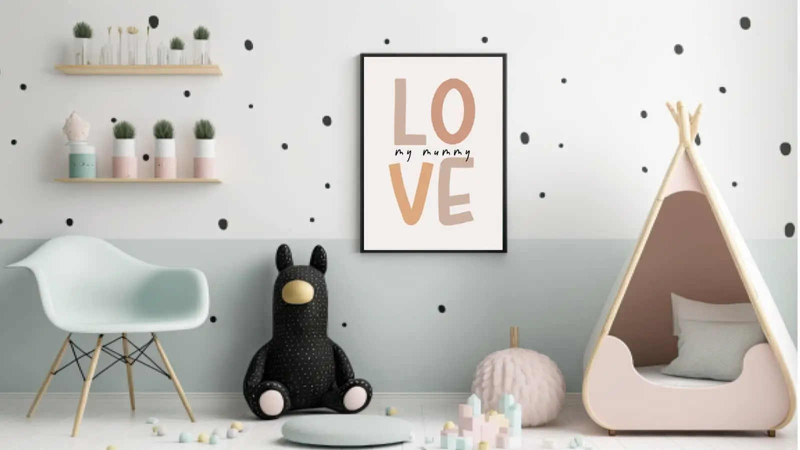 Gentle Love My Mummy Quote Plakat