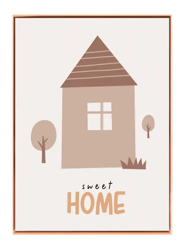 Cozy Sweet Home Quote Plakat
