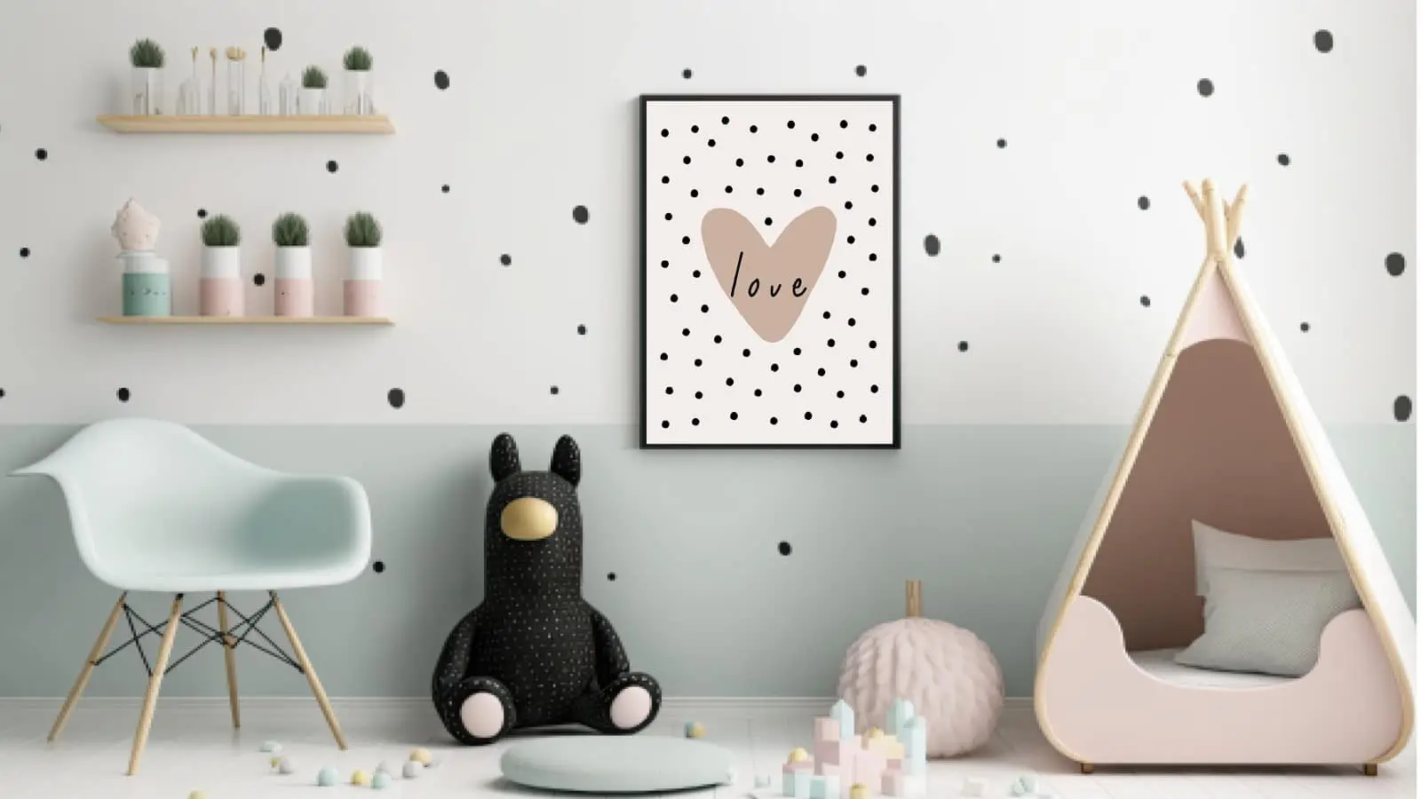 Gentle Love Heart Quote Plakat