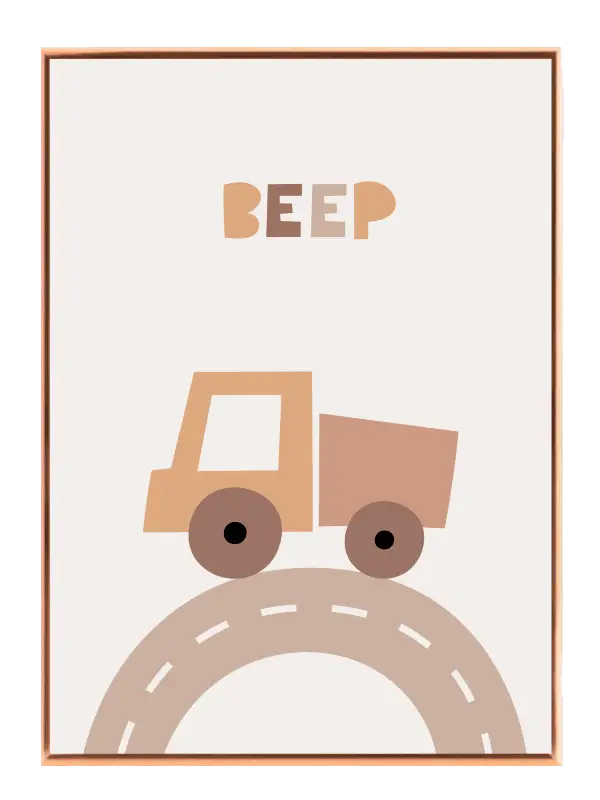 Cozy Little Dump Truck Plakat