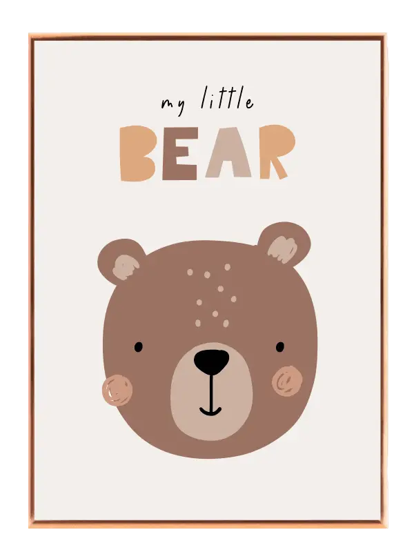 My Little Cozy Bear Plakat