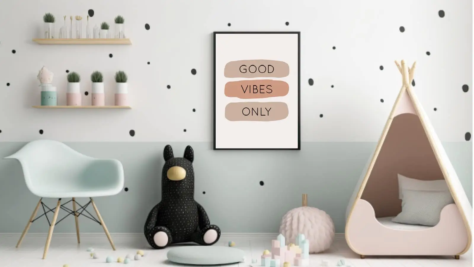 Happy Good Vibes Quote Plakat