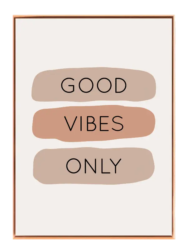 Happy Good Vibes Quote Plakat