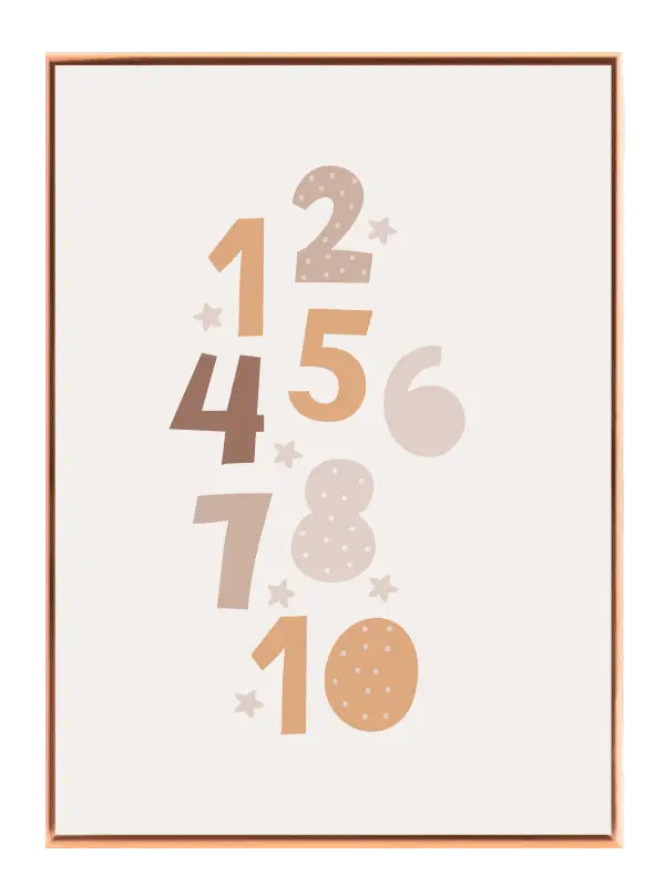Gentle Numbers Dreamy Style Plakat