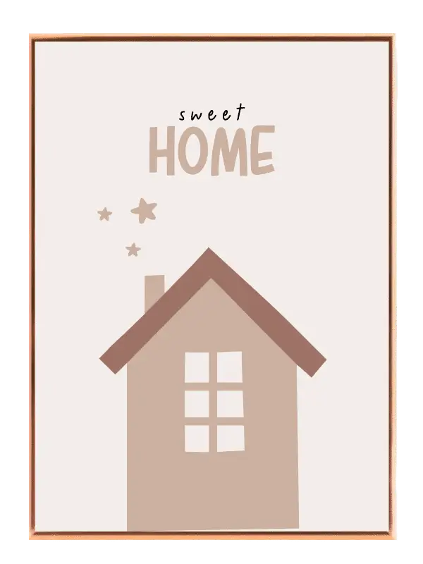 Cozy Sweet Home Illustration Plakat