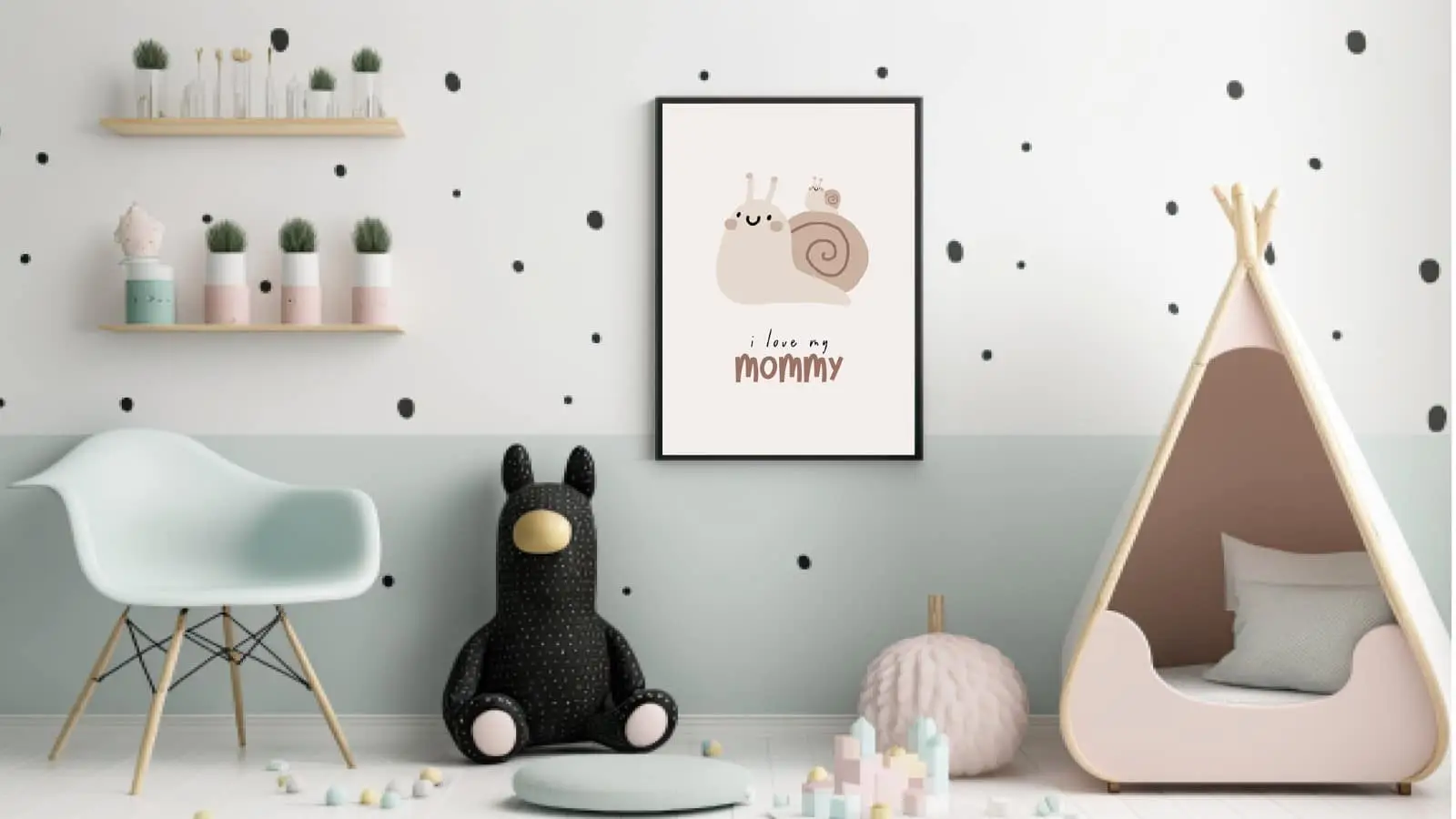 Sweet Snail Mommy Love Plakat