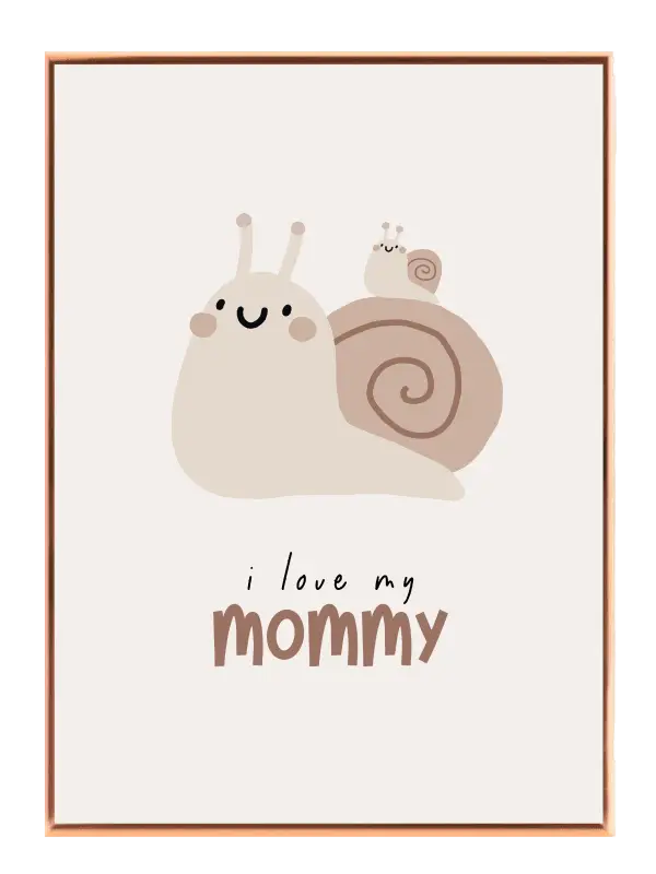 Sweet Snail Mommy Love Plakat