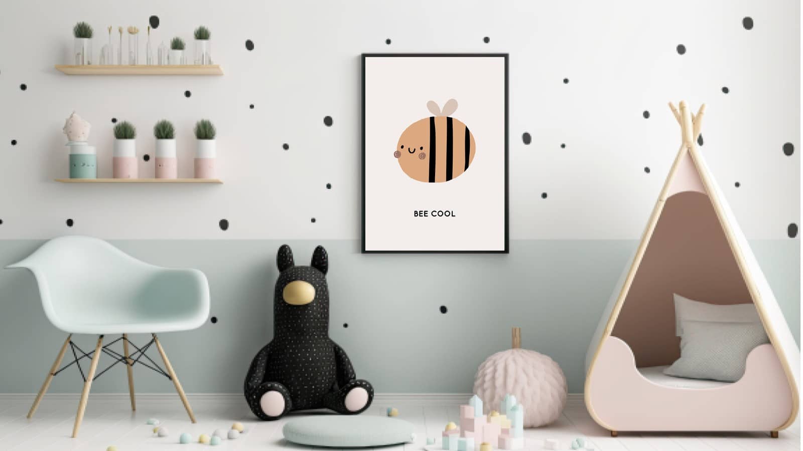 Playful Happy Bee Plakat