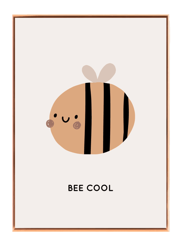 Playful Happy Bee Plakat