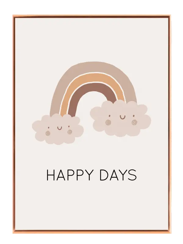 Happy Days Cozy Rainbow Plakat