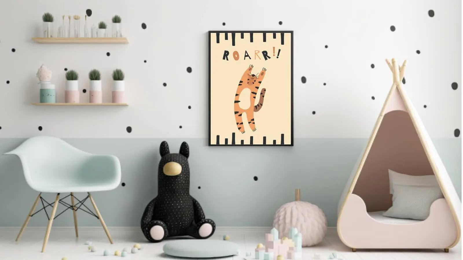 Playful Tiger Roar Plakat