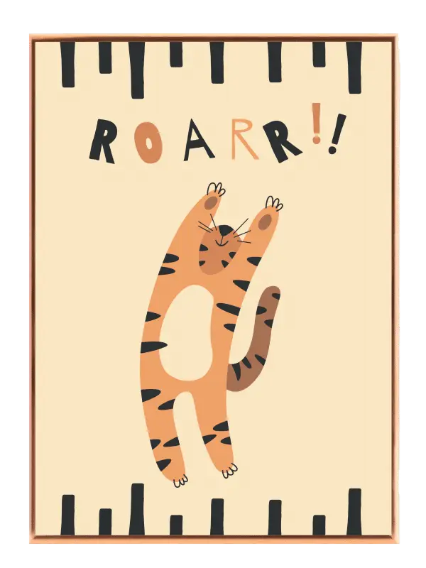 Playful Tiger Roar Plakat