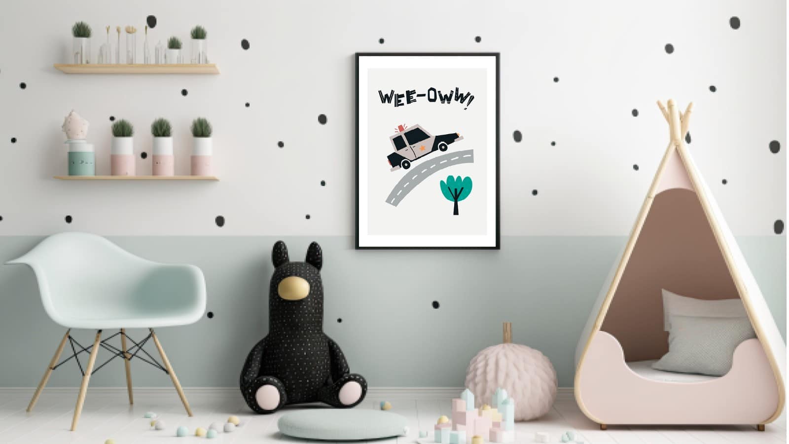 Playful Police Car Adventure Plakat