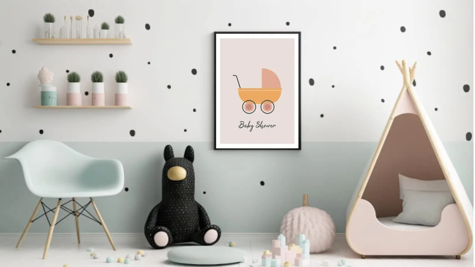 Gentle Baby Carriage Vehicles Plakat