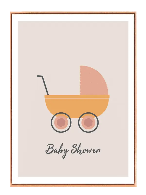 Gentle Baby Carriage Vehicles Plakat