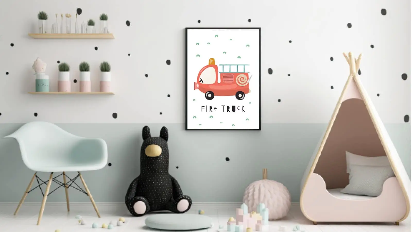 Playful Fire Truck Adventure Plakat