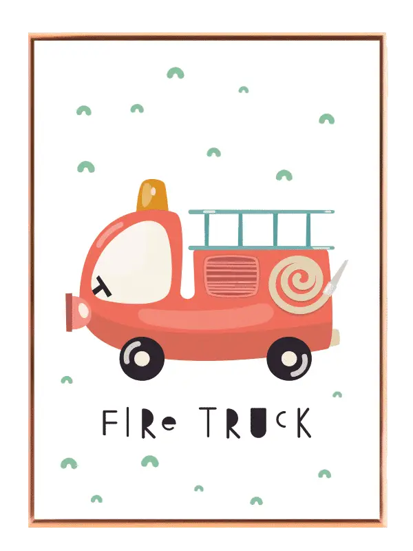 Playful Fire Truck Adventure Plakat