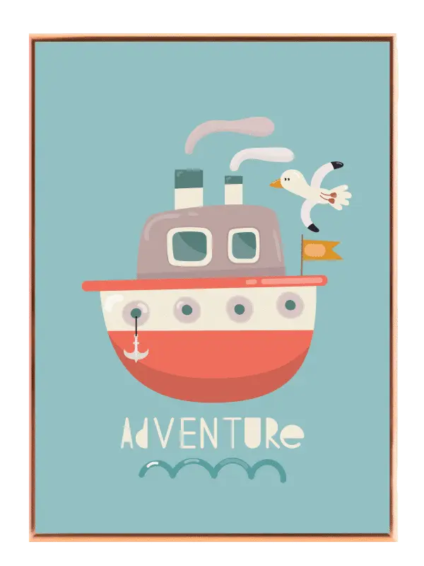 Cozy Little Boat Adventure Plakat
