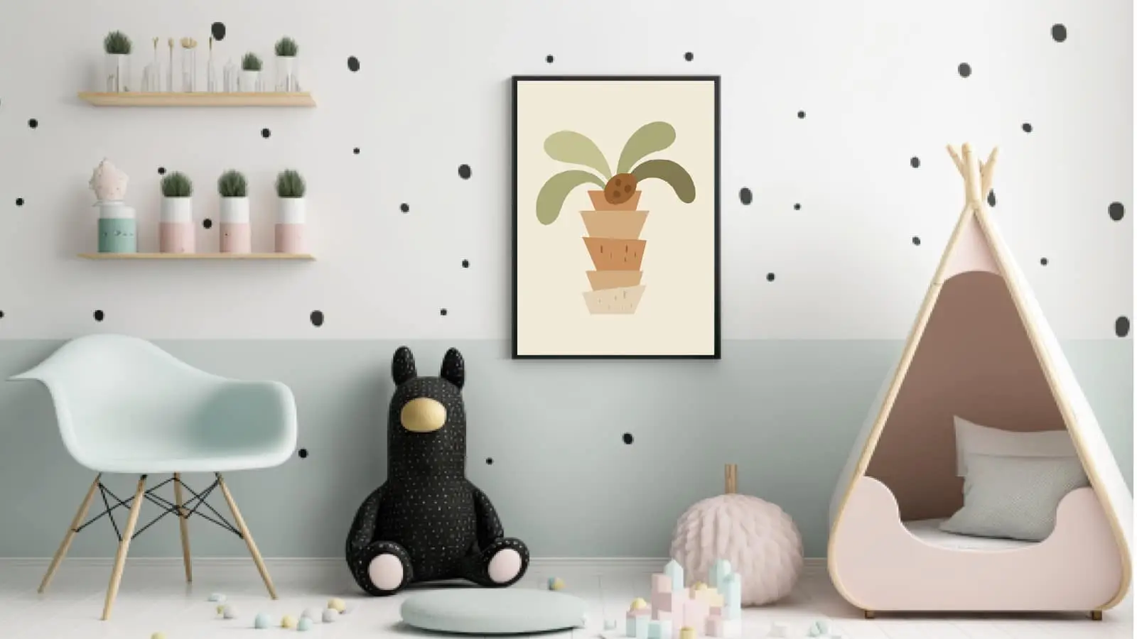Gentle Earthy Nursery Plant Plakat